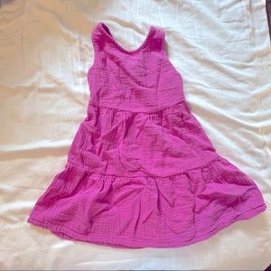 Cat & Jack pink gauze dress 6/6x